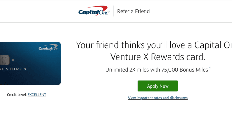 Capital One Venture X Current Best Offer